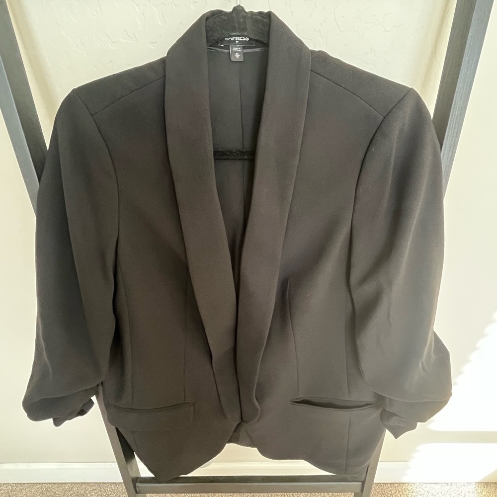 Black express boyfriend blazer